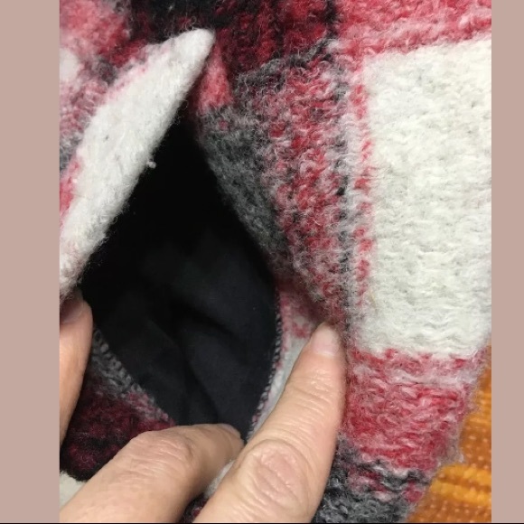 Forever 21 Wool Plaid Jacket Coat Sz Medium - Picture 4 of 8